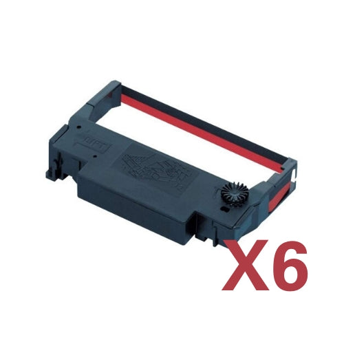 Printer ribbon | ERC 30/34/38 Black/Red 6PK