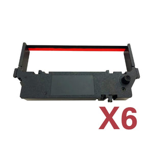 Printer ribbon | Star SP700 - Black/Red 6PK